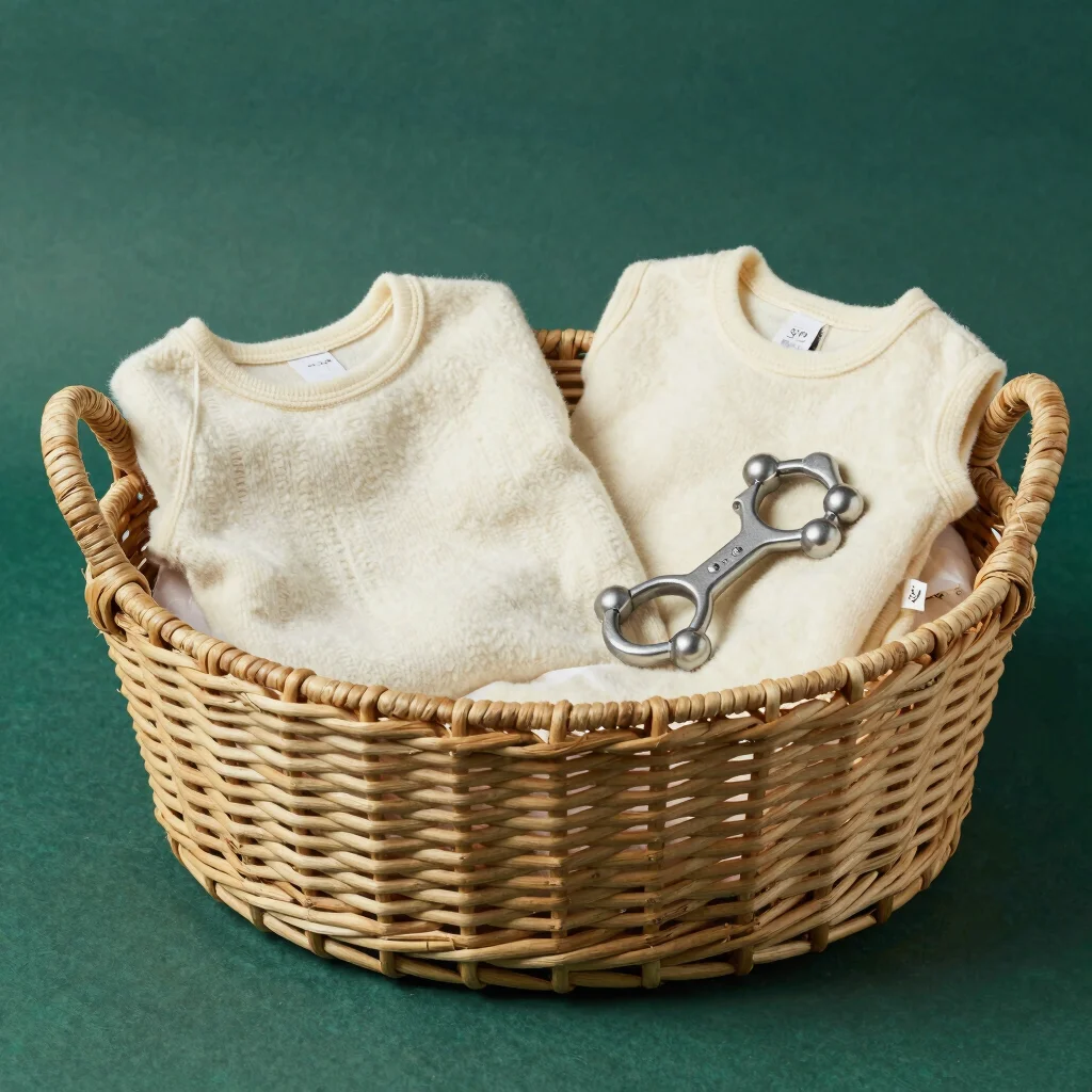 Deluxe Newborn Heirloom Baby Basket